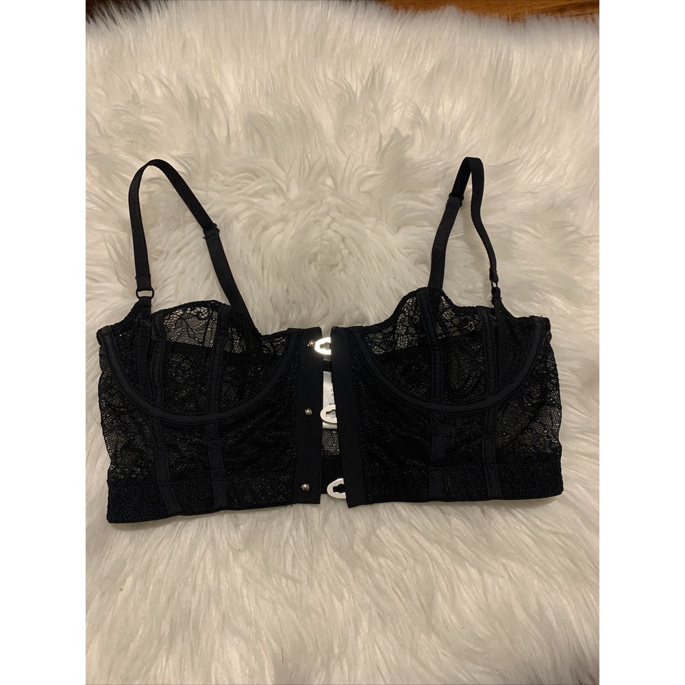 tobi intimates Small sexy lace bralette push up bra floral lace pattern nwot